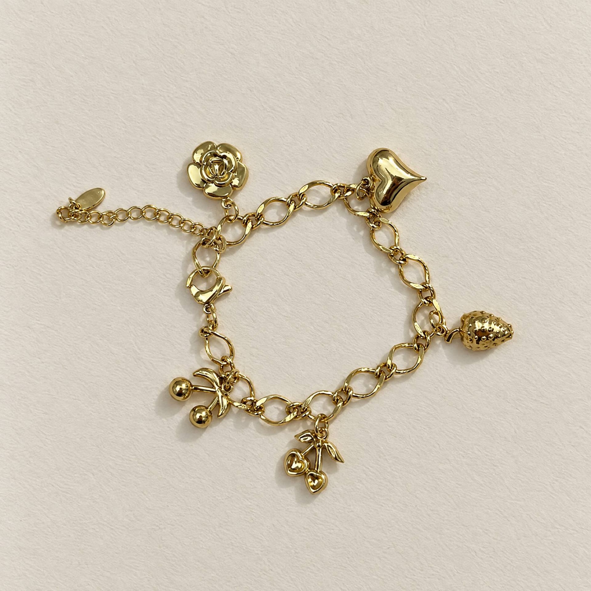 Fotografía de Pulsera Dijes Cherry Gold