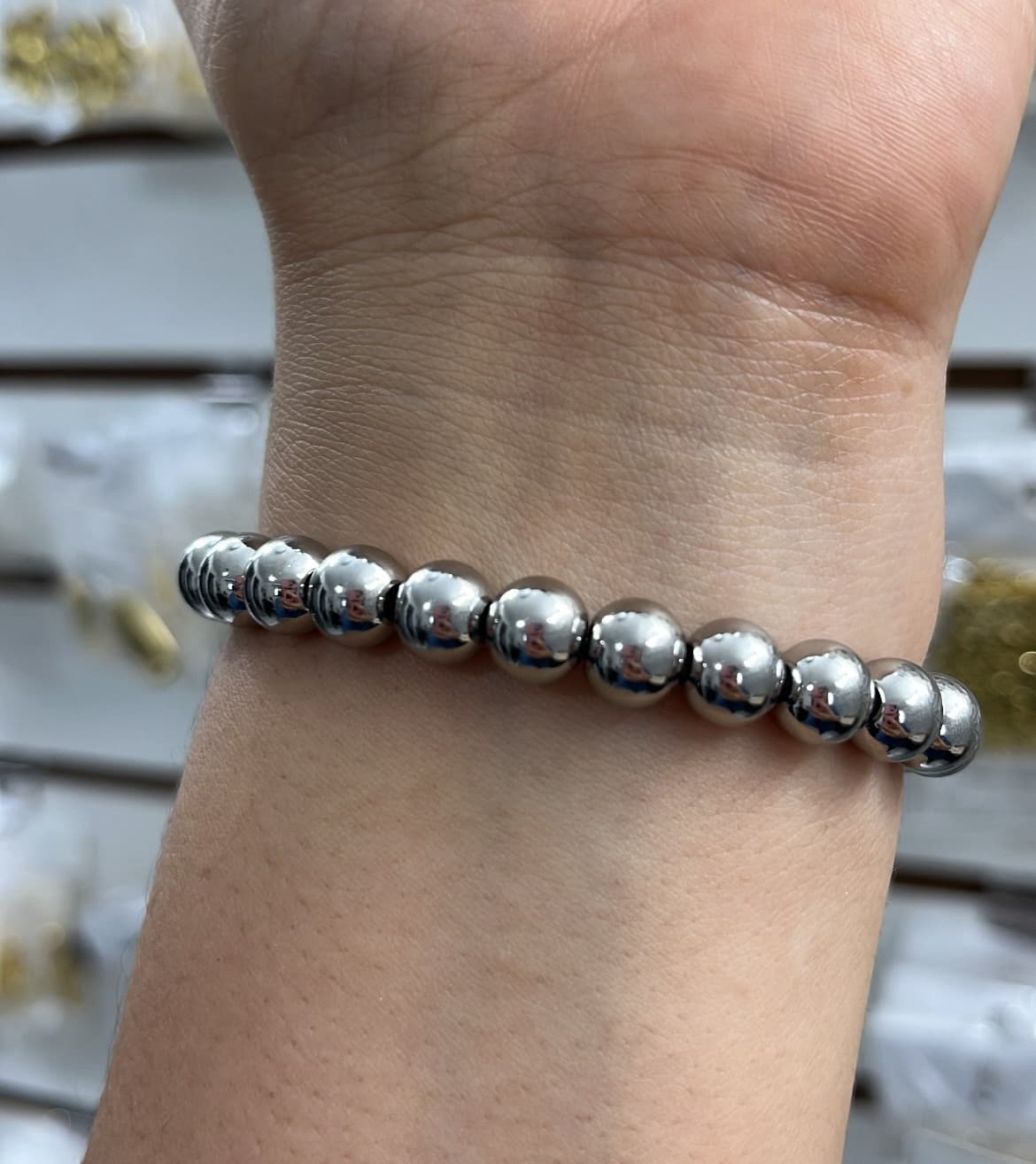 Fotografía de Pulsera Esferas Grande Silver