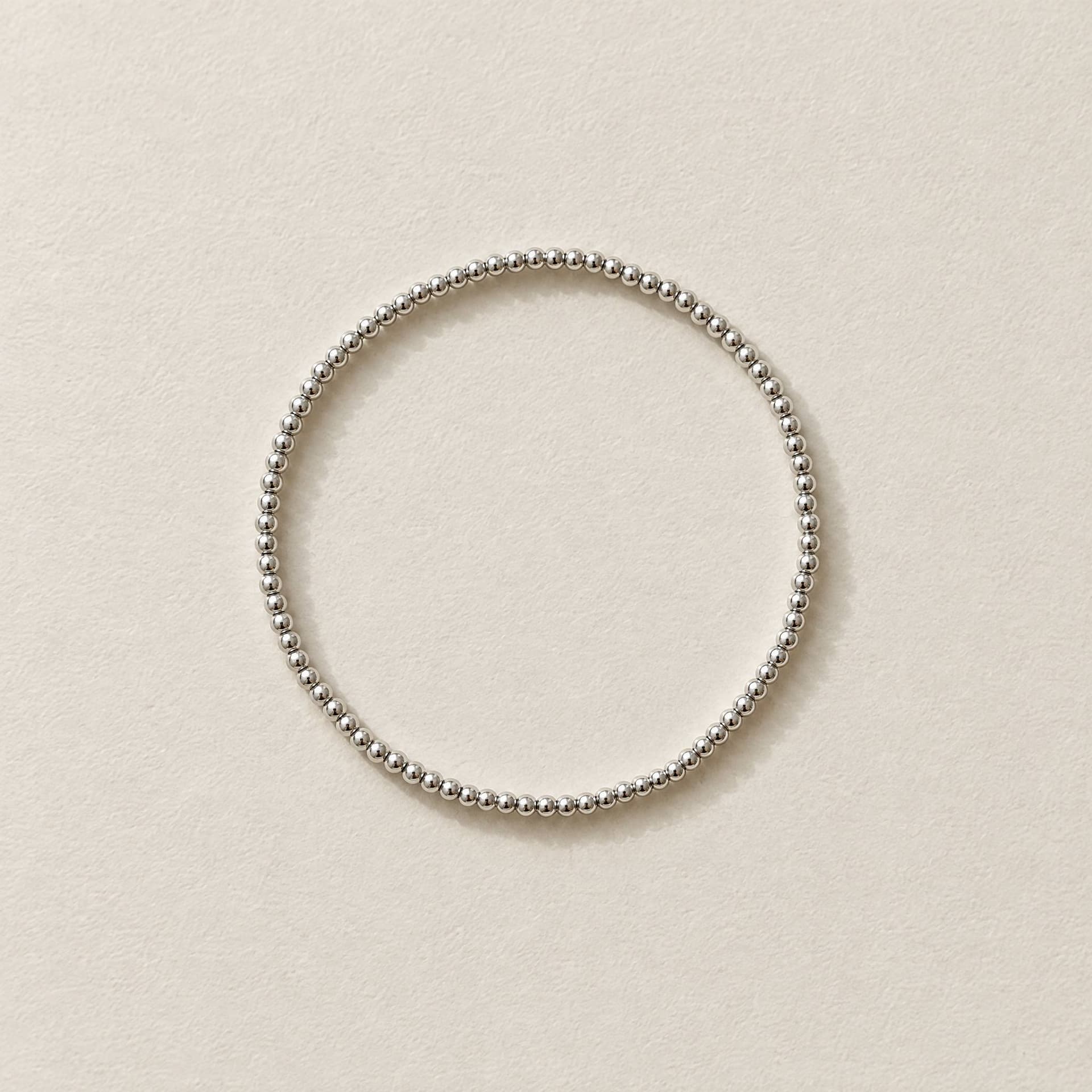 Fotografía de Pulsera Esferas Mni Silver
