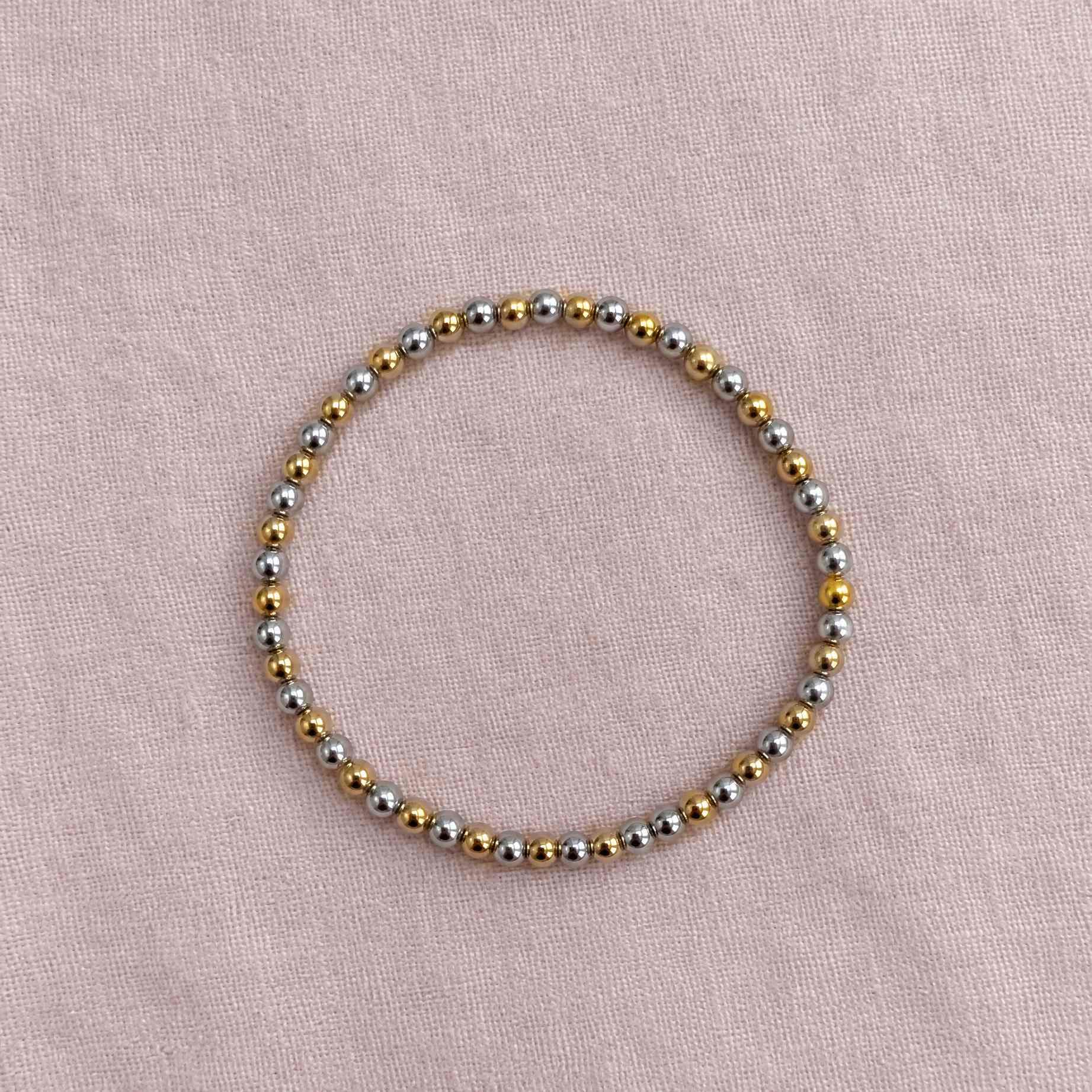 Fotografía de Pulsera Esferas Chica Bicolor